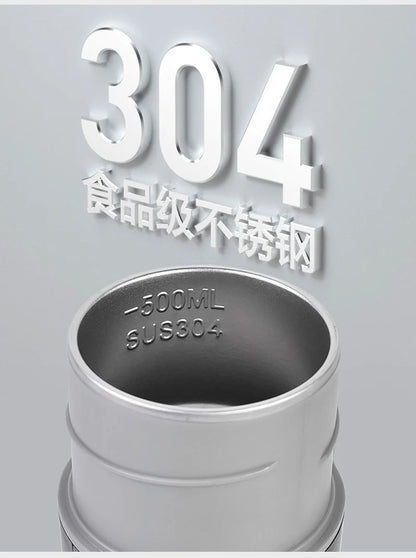 LED Digital Display Electric Heating Bottle Boil Water Mini Heated Kettle Car 12V 24V Travel 4 Gear Thermostatic Keep Warm Cup