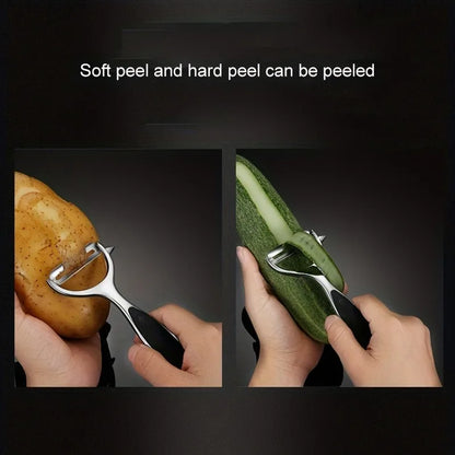 1pc, Fruit Peeler, Vegetable Peeler, Creative Peeler,Metal Peeler,Potato Peeler,Kitchen Peeler,Melon Planer,Reusable Pear Peeler