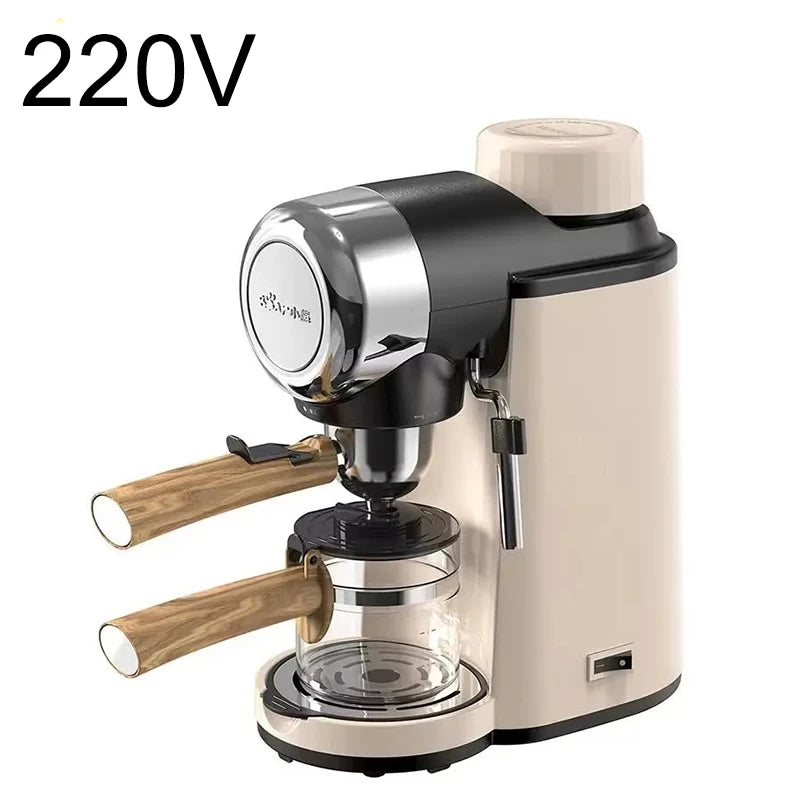 Espresso Coffee Machine with Steam Milk Frother, Semi-Automatic Coffee Maker 240ml 800W for Home Cappuccino Latte