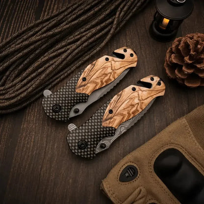Household sharp multifunctional folding knife EDC pocket knife, suitable for outdoor camping and fishing emergency rescue knife
