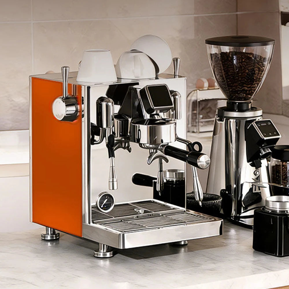 Professional Commercial Semi-Automatic Electric 15 Bar Stainless Steel Vibration Pump Brew System Espresso Machine for Hotel