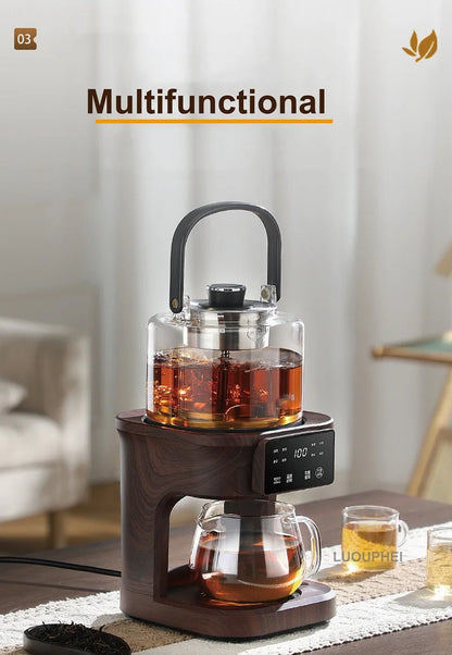 1L Electric Kettle Office Pure Titanium Steam Tea Kettle Home Keep Warm Floral Tea Kettle Auto Water Supply Electric Tea Kettle
