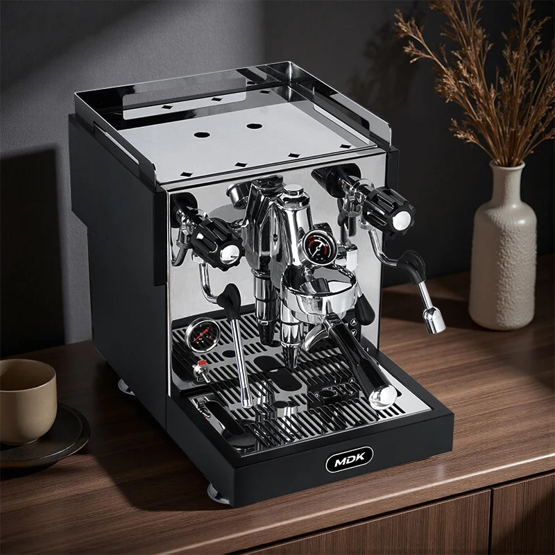 -For MC-10 Commercial Stainless Steel Semi-Automatic Espresso Machine Ambient Light Electric Coffee Maker Household Outdoor RV*