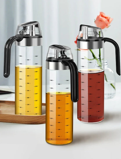 2PCS Cooking Seasoning Bottle Dispenser Sauce Bottle Glass Storage Bottles Spice Glass Oil Spray Vinegar Creative Kitchen Tools