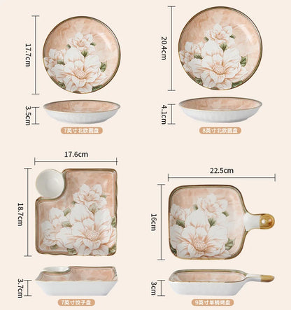 High-quality Ceramic Spoons Wholesale Combinations Household Gift Tableware Sets