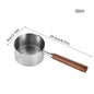 125ml/250ml Induction Sauce Pan Stainless Steel Hot Oil Pot Milk Pan Small Saucepan with Ergonomic Handle