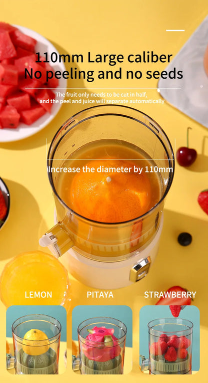 Extractor Fully Automatic Fruit Household Juicer Portable Juice Machine Residue Separation Bidirectional Spiral Fruit Juicer Cup