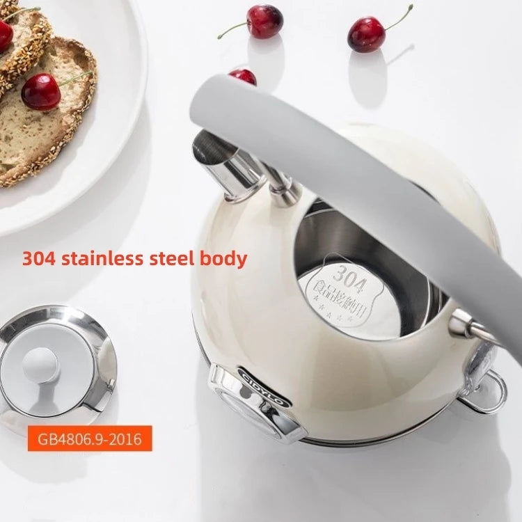 220V-240V Electric Water Kettle 1.8L 1800W 304 Stainless Steel With Thermometer Electric Boiling Coffee Tea Pot