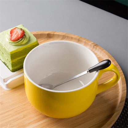 700ml Coffee Mug Large Capacity Ceramic Breakfast Oatmeal Milk Tea Cup Instant Noodles Bowl Novelty Gifts Best For Your Friends