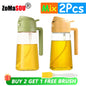 1-4Pc 2-in-1 Sprayer Pourer Oil Empty Bottle Plastic Oil Container Dispenser Vaporizer Kitchen Barbecue Camping Cooking Utensils
