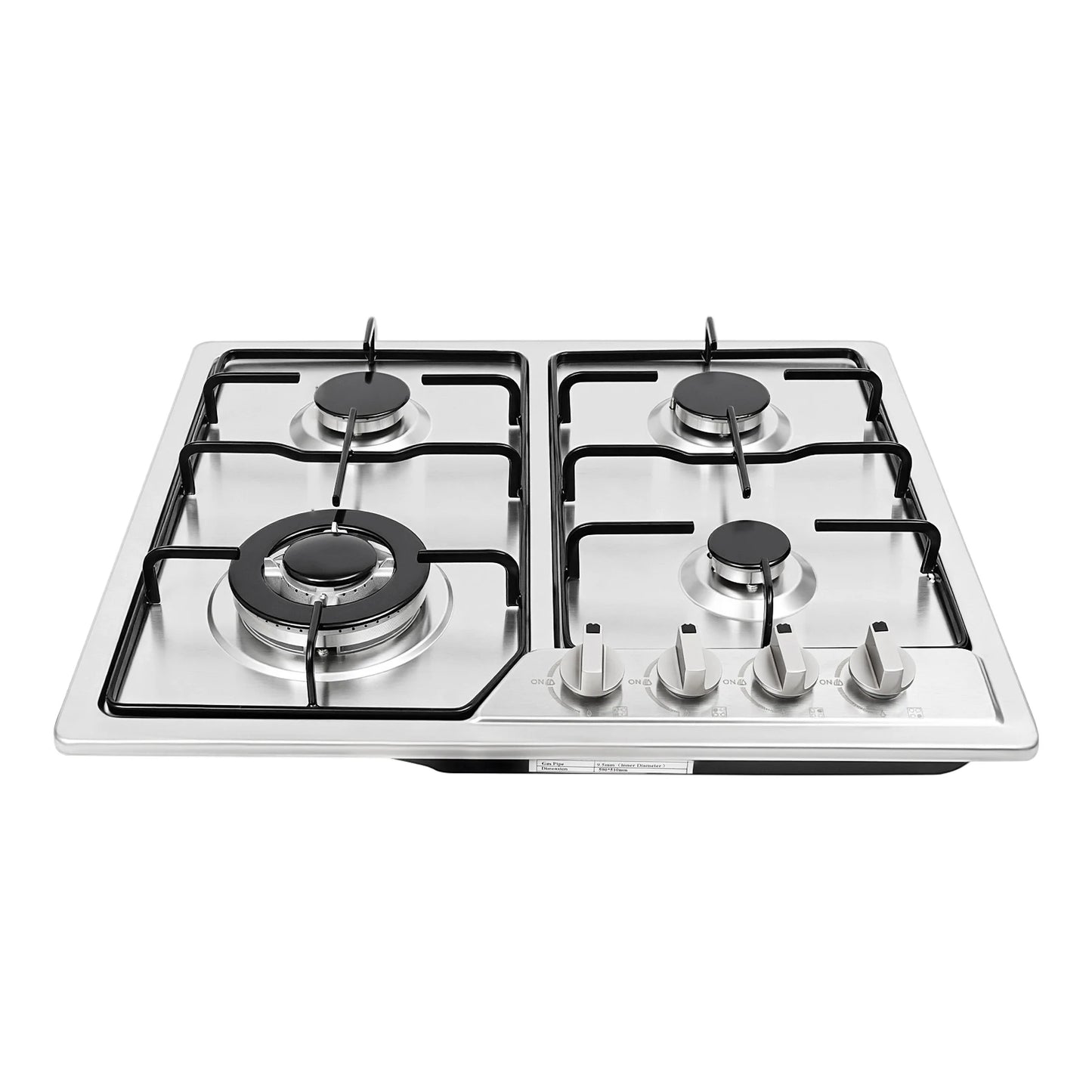 Clearance Sale Powerful Sealed Burners Gas Stove Safety Auto-Shutoff Cooktop with 4 Nozzles for Home Restaurant Cooking