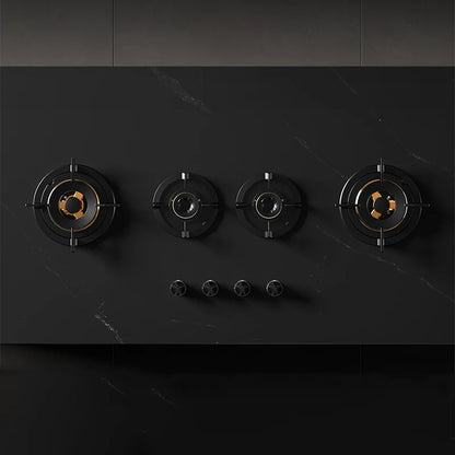 Premium Built-in  Cooktop 4-Burner 5.2KW Copper Flame Failure Protection Panel-Ready for  Kitchen