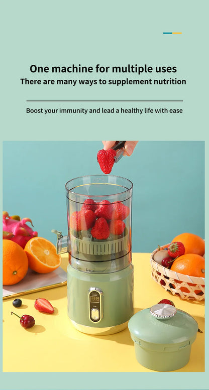 Extractor Fully Automatic Fruit Household Juicer Portable Juice Machine Residue Separation Bidirectional Spiral Fruit Juicer Cup