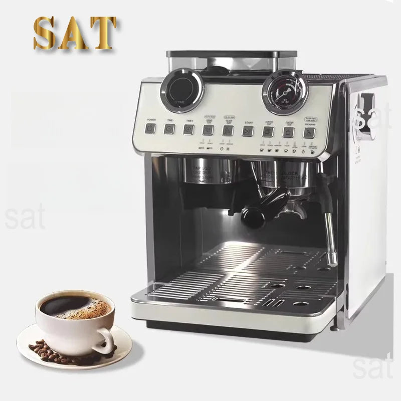 oo-Espresso Coffee Maker 20Bar Double Boilers Dual Pumps Italian Coffee Machine Automatic Coffee Machine With Grinder