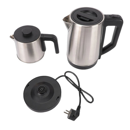 Electric Kettle Turkish Tea Maker Cooker Stainless Steel Double Pot Kettle Infuser Keep Warm Function 220V EU Plug