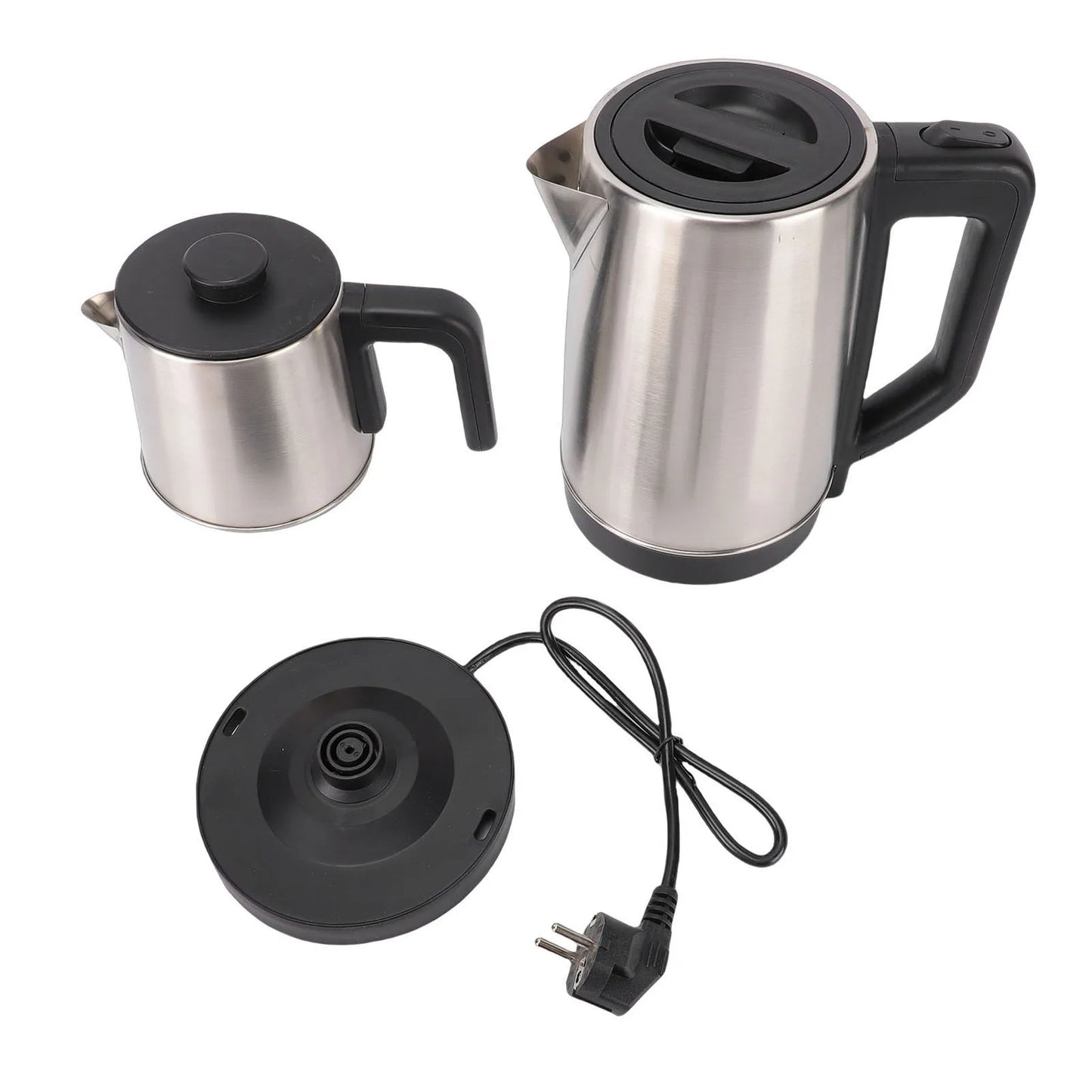 Electric Kettle Turkish Tea Maker Cooker Stainless Steel Double Pot Kettle Infuser Keep Warm Function 220V EU Plug