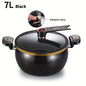 1 Piece of Fat Daddy Micro Pressure Cooker, 7L Large Capacity, 26cm, Suitable for Home Use, Multi-Functional Non-Stick Pot for Stewing and Cooking Soup, Compatible with Induction Cookers and Gas Stoves