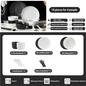 Tableware Set Black And White Rock Slab 8/16/34/55pcs Ceramics Dish Sets Full Set Luxury Dinnerware Set For 2/4/6/8/10 Persons