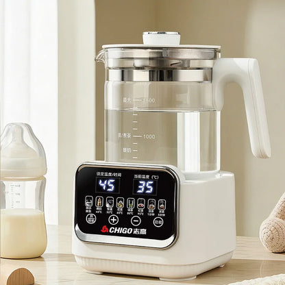1.5L Electric Kettle Home Health Kettle Multifunctional Milk Regulator Temperature Control Flower Tea Kettle Auto Keep Warm 800W