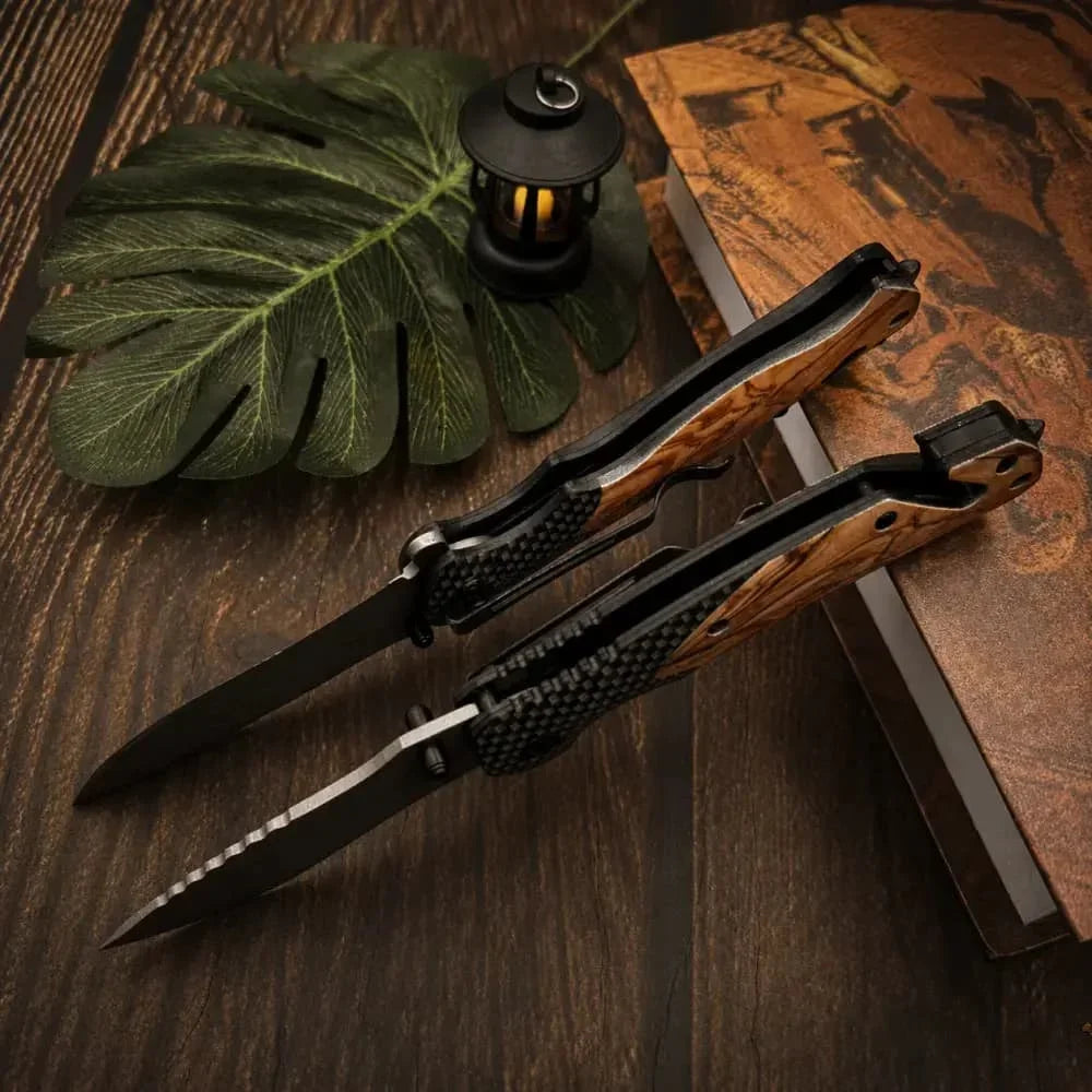 Household sharp multifunctional folding knife EDC pocket knife, suitable for outdoor camping and fishing emergency rescue knife