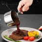 304 Stainless Steel Mini Soup Pot with Wooden Handle Condiment Sauce Pan Small Saucepan for Making Sauces Heating Milk Kitchen
