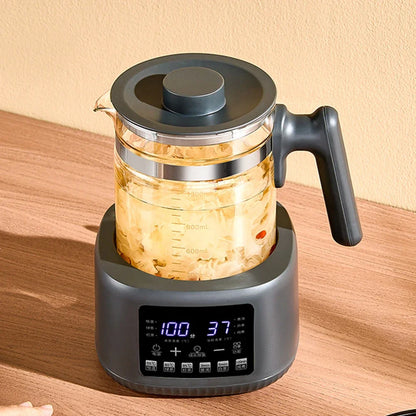 Full-Automatic Steam Tea Maker Modern Electric Wellness Teapot Intelligent Temperature Control Household Desktop Tea Brewer Set