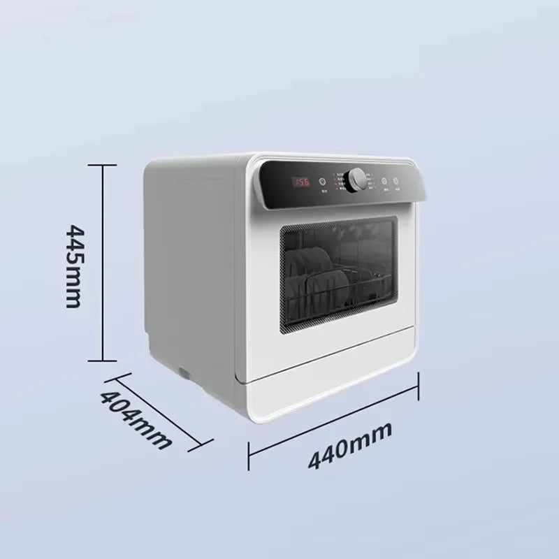 Tabletop Dishwasher Machine Automatic Stainless Steel Countertop  Portable Smart Mini Dishwashers  for Home