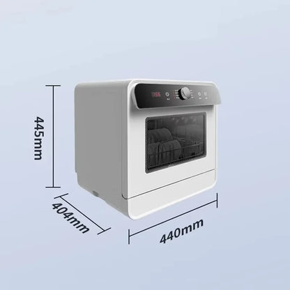 Tabletop Dishwasher Machine Automatic Stainless Steel Countertop  Portable Smart Mini Dishwashers  for Home