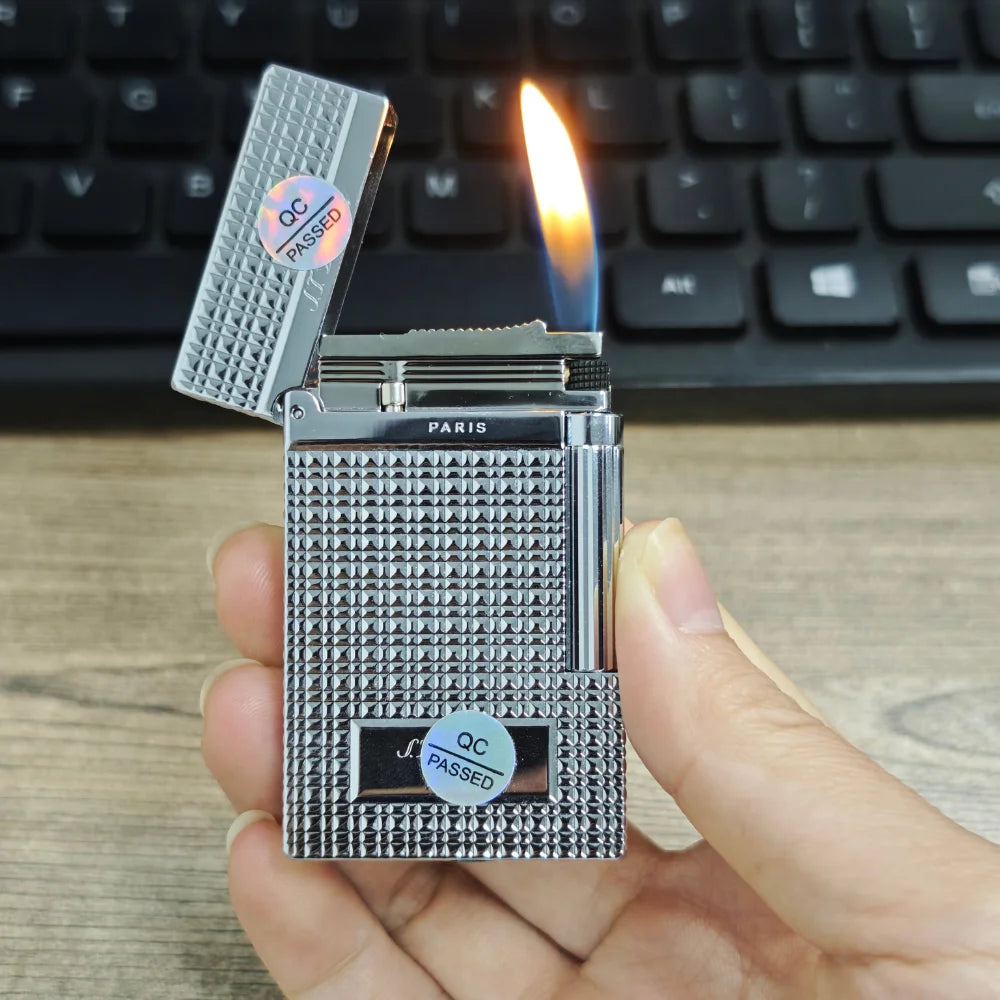 L2 Lighter Brass Refill Butane Gas Paris Nail Design Smoking Tobacco Cigar Cigarette Accessories Birthday Day