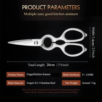 Multi-Functional Kitchen Scissors Chicken Bone Scissors Non-Slip Handle  Fish BBQ Scissors Cooking Scissors  Scissors Tools