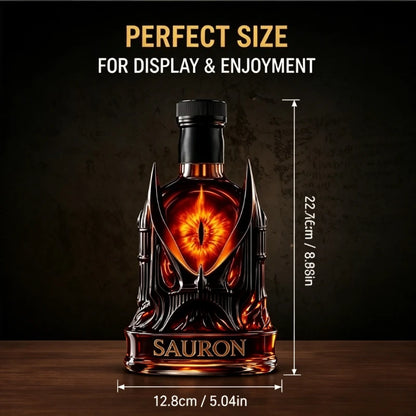Fantasy Eye Whiskey Decanter Bottle – Gothic Style Glass Liquor Decanter for Bourbon Scotch, Unique Collectible Barware Gift