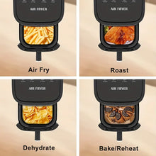 This 5-Quart Air Fryer Is an 8-In-1 Electric Hot Air Oven Equipped with an LED Touchscreen, Ensuring Even Heating of Food with a