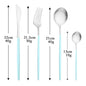 4Pcs black Gold Matte Cutlery Set Stainless Steel Dinnerware Silverware Flatware Set Home Knife Fork Spoon Picnic Tableware Set