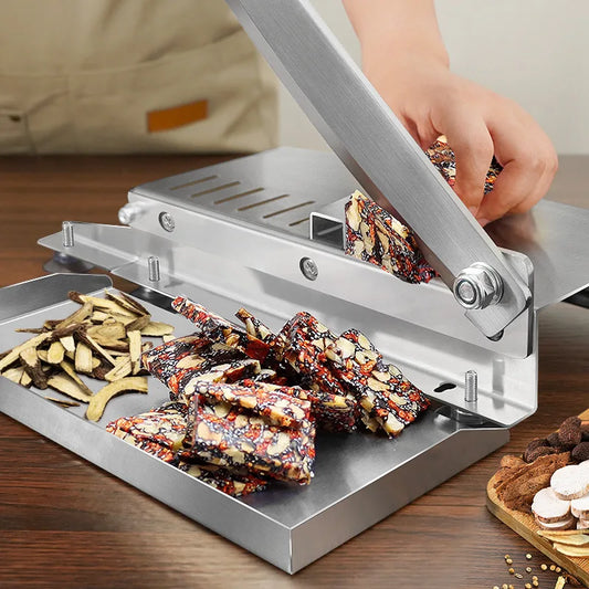 Stainless steel manual slicer, meat slicer, meat cutter, easy to clean. Stainless steel manual meat slicer is suitable for froze