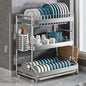New Dish Drainer Kitchen Storage Organization Stainless Steels Drainer Kitchen Dishes Kitchenware Tableware Drainer Board Rack