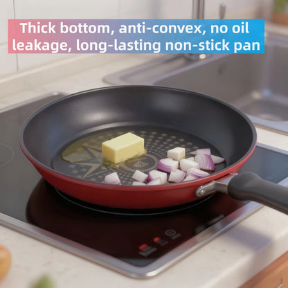 Pan non-stick pan universal induction cooker gas stove suitable for household fried eggs steak pancake pan small wok frying pan.