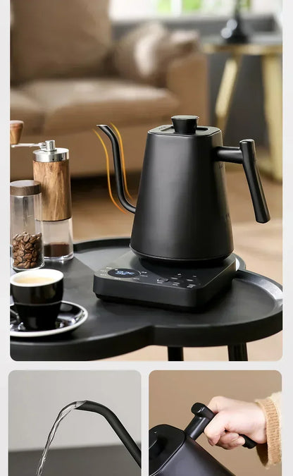 900ML Electric Gooseneck Kettle Constant Temperature Rapid Heating Hand Brew Coffee Pot Gooseneck Kettle Tea Kettle 110V/220V