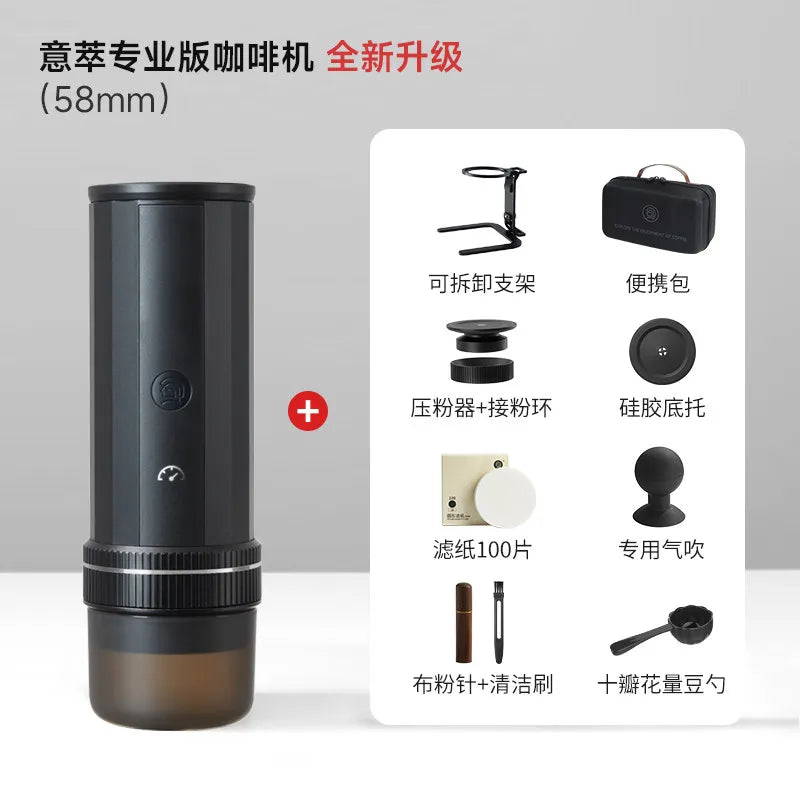 Hero Italian Professional Edition Portable 58mm Espresso Coffee Machine Manual Extraction Maker for Home Cafe Barista Brewing