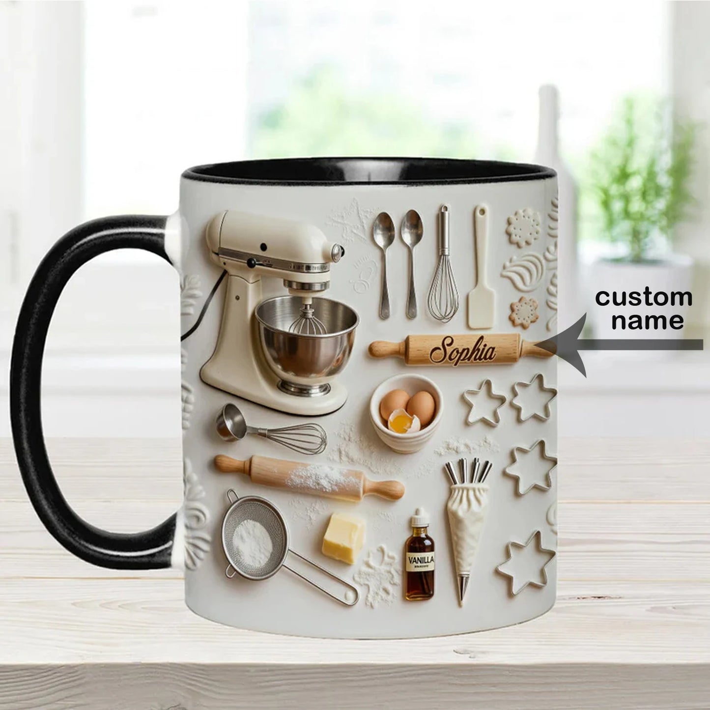 Custom Chef Name Coffee Mug - Unique Present for Baking Professionals & Pastry Artists