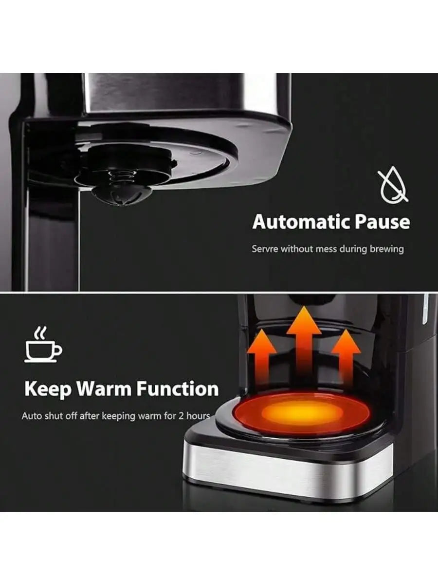 SOKANY Programmable Drip Coffee Maker 12 Cup With 24H Timer Strong Brew LCD Display Keep Warm Auto Shut Off for Home Kitchen
