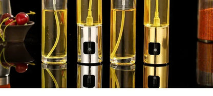 Glass Spray Bottle Kitchen Tool Spray Oiler Seasoning Condiment Bottle Pump Oil Pot Leak-Proof Grill BBQ Sprayer Oil Dispenser