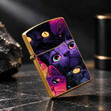 Vibrant Starry Cat Pattern Portable Lighter Stylish Creative Versatile Daily Use Accessory Ideal For Outdoor Home Scenes Thoughtful Unique Gift For Friends And Cat Lovers Chic Eye-Catching Practical Carryaround Item For All O