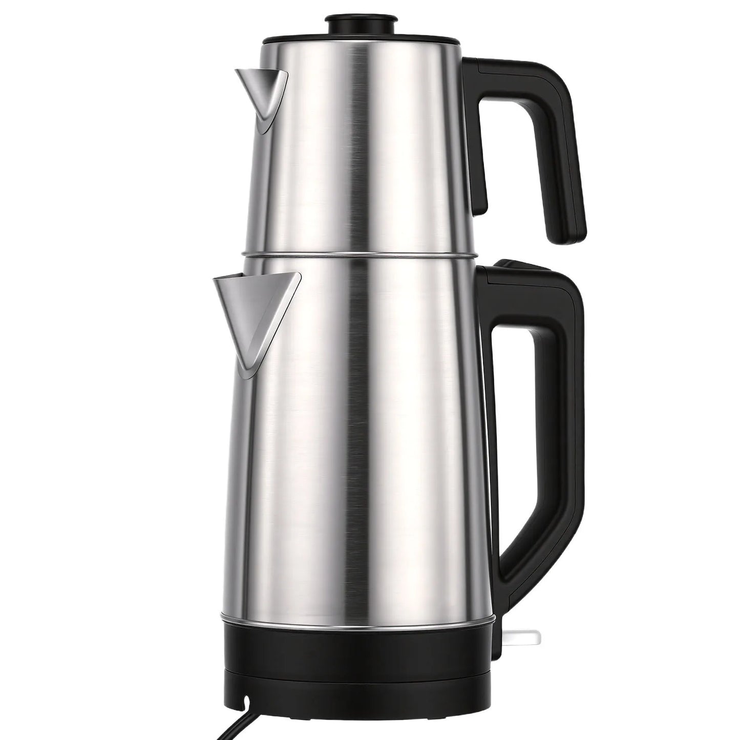 Electric Kettle Turkish Tea Maker Cooker Stainless Steel Double Pot Kettle Infuser Keep Warm Function 220V EU Plug