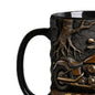 Tea Cups 11 Oz Motorcycle-Themed Handle Cappuccino Drinkware Handmade Ceramic Mug For Breakfast Brunch Office Home Kitchen