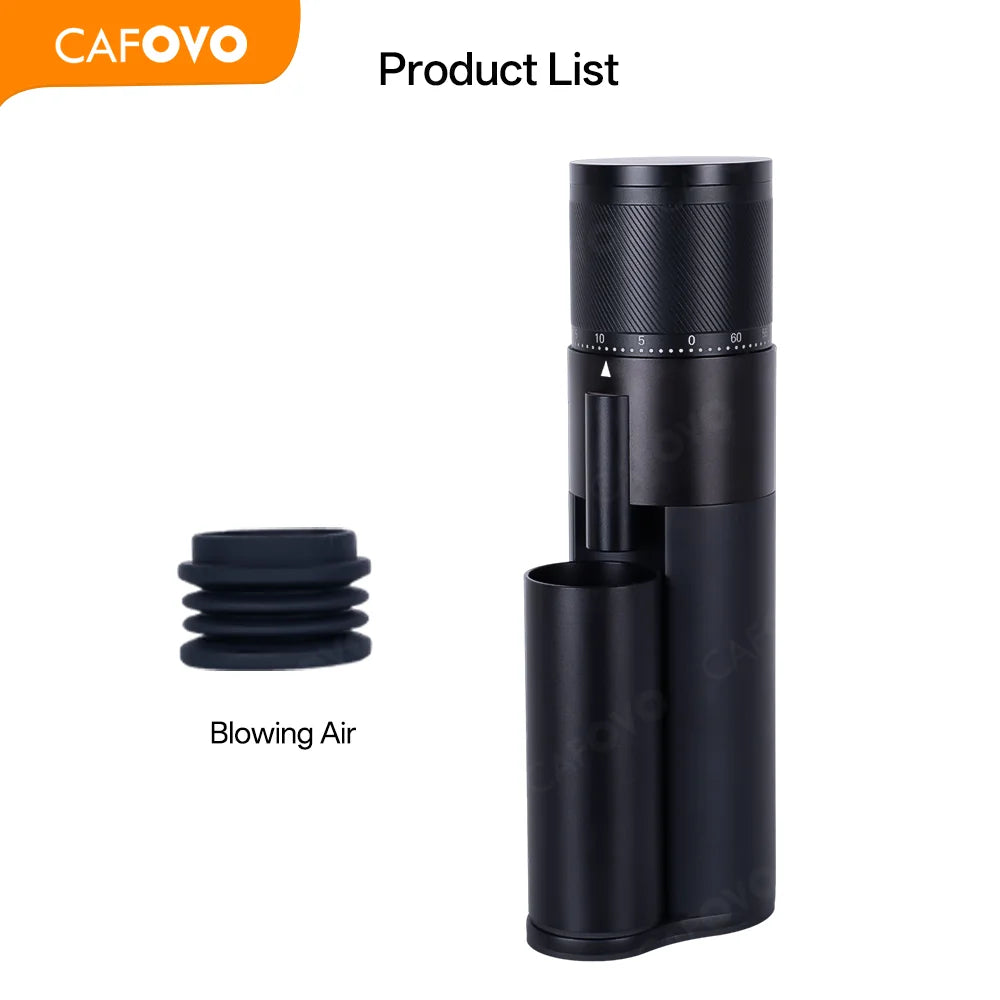 CAFOVO G248C-N Professional Espresso Grinder 48mm 7 core Single Dosing Electrical Coffee Bean Grinder Mill Machine for Barista