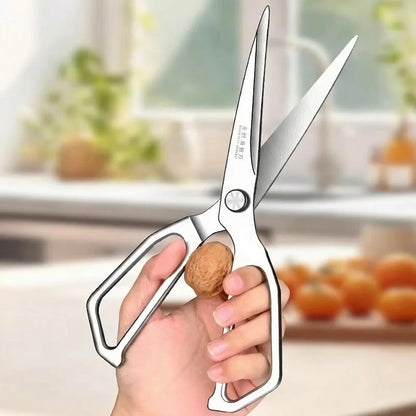 Extended Heavy-Duty Poultry Bone Scissors, High Hardness Stainless Steel, Household Bone Cutting for Chicken Duck Goose C2612