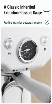 Petrus PE3833Pro Semi-Automatic Espresso Machine 15Bar 58mm Saturated Group Head PID Touch Screen Coffee Maker Compact