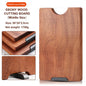 Ebony chopping board solid wood square plate multi-functional double-sided cutting board kitchen whole wood cutting board