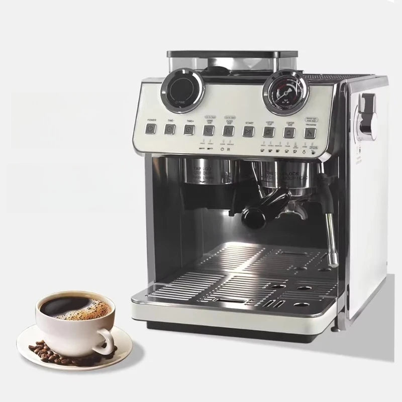 oo-Espresso Coffee Maker 20Bar Double Boilers Dual Pumps Italian Coffee Machine Automatic Coffee Machine With Grinder