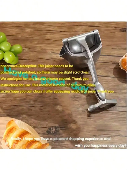 Large Manual Juicer, Multi-Function Hand Press Fruit Juicer With Lemon Squeezer, Lemon Juicer, Efficient Juicing, Easy To Use, Lightweight, High-Quality Material, Juicer, Healthy Lifestyle, Lemon Juicer, Kitchen Appliance, Ho